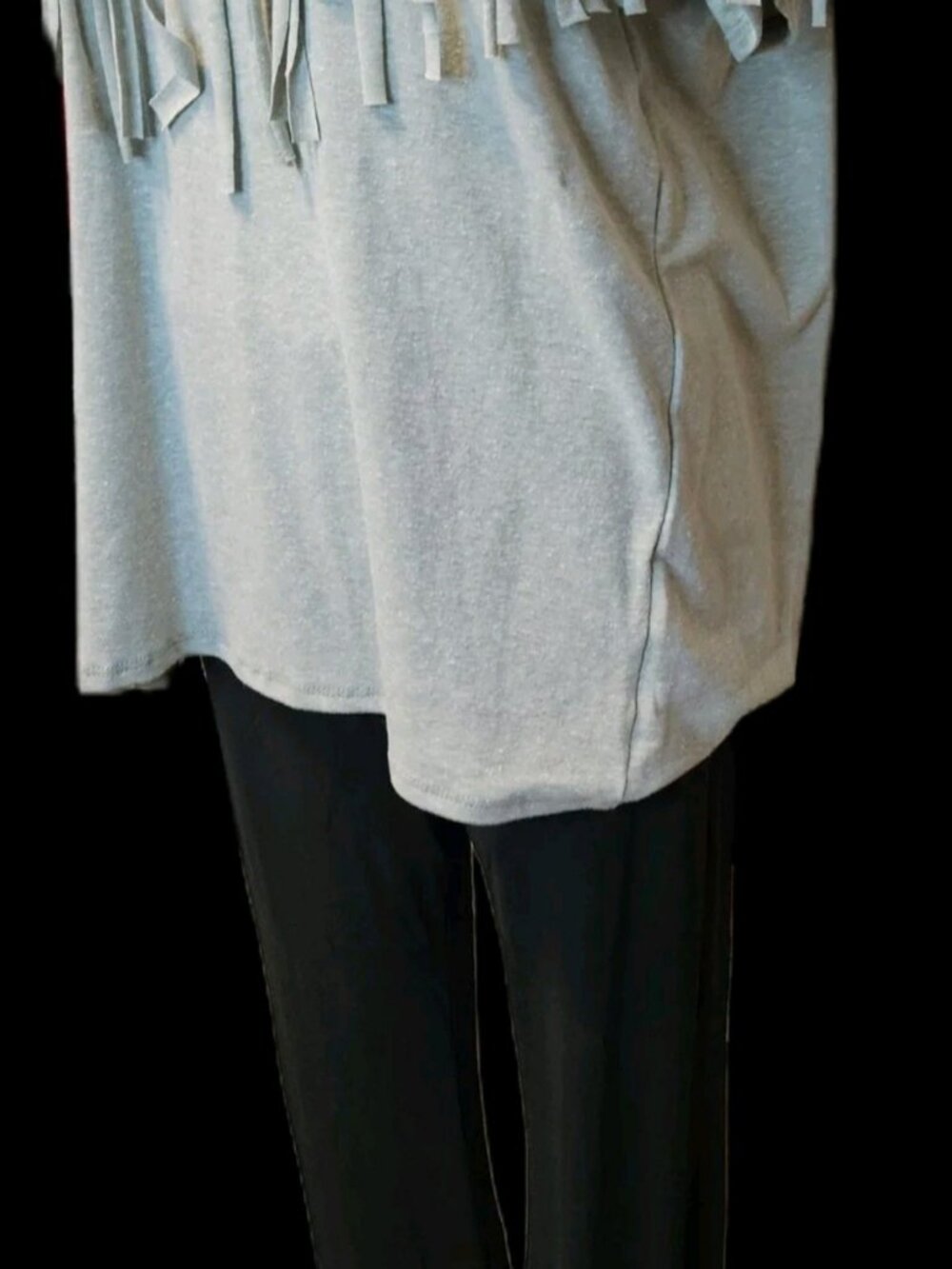 Size M Vine in Love Fringe Tee Hunter Green Knit Pants Set NWT